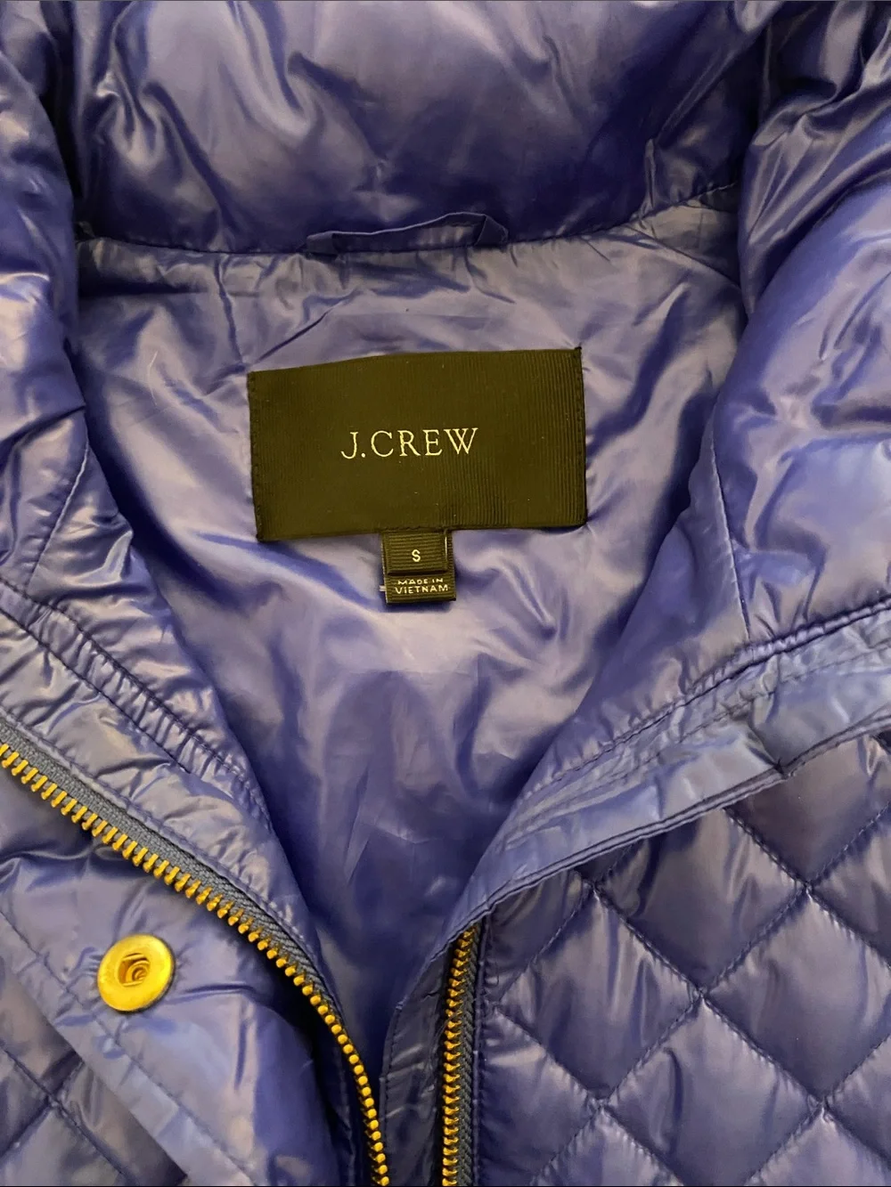 J.Crew Vibrant Blue Puffer Vest | Size S